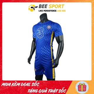 Áo bóng đá Chelsea - Áo đá banh thun lạnh cao cấp, thấm hút, thoáng mát,bền màu