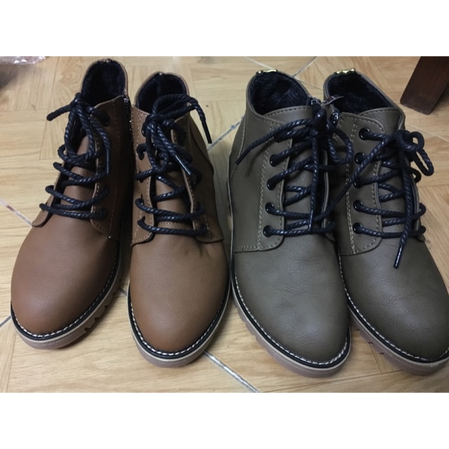 Boot nữ da cổ ngắn