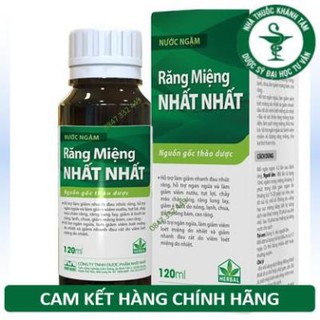 NƯỚC NGẬM RĂNG MIỆNG NHẤT NHẤT chai 120ml