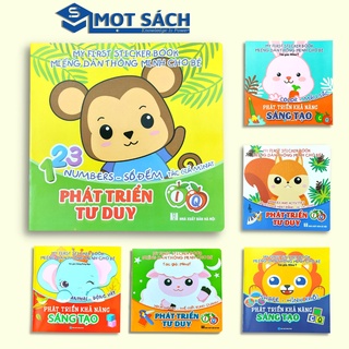 Sách - Bộ 6 Cuốn Miếng Dán Thông Minh - My First Sticker Book (Phát triển CQ - IQ)
