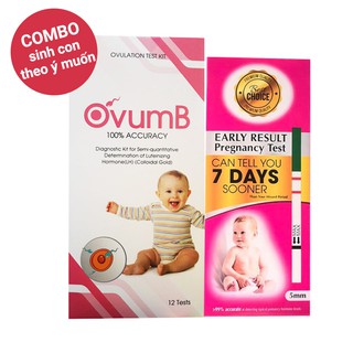 [COMBO] Que Thử Rụng Trứng + Que Thử Thai sớm OvumB