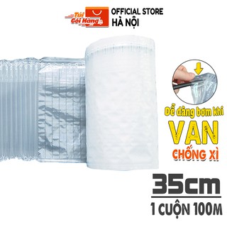 Cột Khí Đệm Hơi TUIGOIHANG Kích Thước 35cm Dạng Cuộn Dài 100m Chuyên Dụng Cho Đóng Gói Hàng Dễ Va Đập