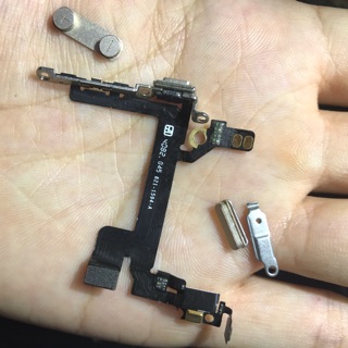 Cụm gạt rung nút nguồn âm lượng mic iphone 5s zin bóc máy - tặng kèm nút như hình