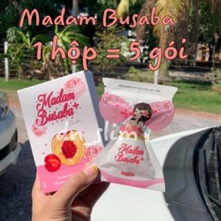 Madam busaba cánh tiên hồng chuẩn 100% hộp 5 gói,mỗi gói 7viên  ( có dập chữ BUSABA trên viên uống ) Nở ngực đẹp da