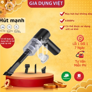 Máy Hút Bụi Vacuum Cầm Tay, Máy Hút Bụi Gia Đình Giúp Vệ Sinh Ô Tô,Sử Dụng Pin Mẫu Mới