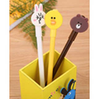 B23 Bút bi nước Bút gấu brown thỏ cony dẹt bút  bút hoạt hình bút dễ thương viết gel