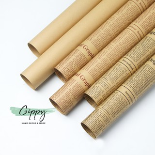 Giấy báo kraft, màu nâu vintage phong cách retro - phụ kiện chụp ảnh - GIppy Decor