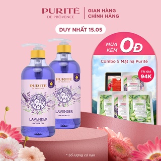 Combo 2 Sữa Tắm Thư Giãn Hoa Oải Hương Purité 850ml