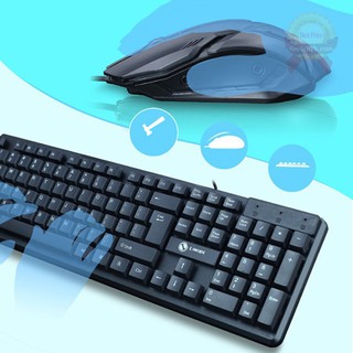 Bộ chuột bàn phím văn phòng có dây gõ êm Limeide T13 – BH 12 tháng