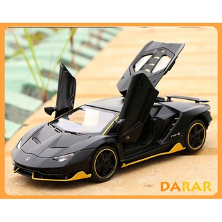 XE MÔ HÌNH TĨNH siêu xe LAMBOR CENTENARIO LP770-4 | MINIAUTO tỷ lệ 1:32 đen nhám