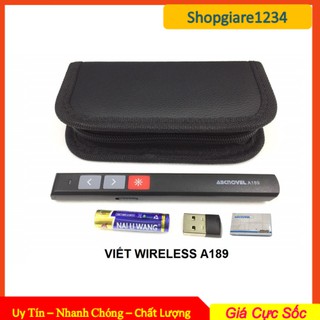 Bút Trình Chiếu không dây A189 (màu đen) - Hỗ trợ giảng dạy và thuyết trình