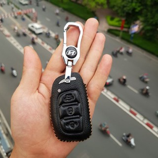 Bao da bảo vệ chìa ô tô hyundai i10 - Ốp bảo vệ chìa xịn tốt