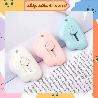 Dao rọc cắt giấy mini hình đám mây cute làm móc khóa nhiều màu sắc dễ thương 88282 shipsieutocs88
