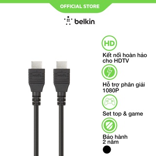 [Mã BMBAU50 giảm 7% đơn 99K] Cáp HDMI Belkin đầu Nikkel - Hàng Chính Hãng - BH 2 năm đổi mới - F3Y020BT
