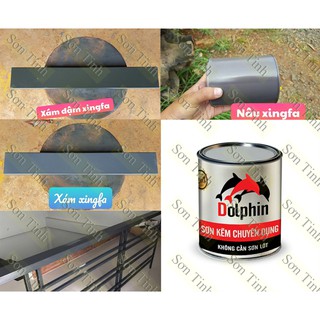 Sơn kẽm dolphin nhiều màu ( 1 thành phần không cần lót ) 800g