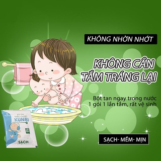Bột tắm trẻ em thảo dược Kunbi hộp 30 gói 3g