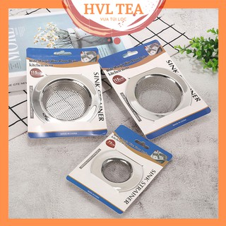 Lưới lọc rác bồn rửa bát bằng inox đế ngắn, dĩa lọc rác tiện dụng, nhiều kích cỡ, LRI4 - HVL TEA