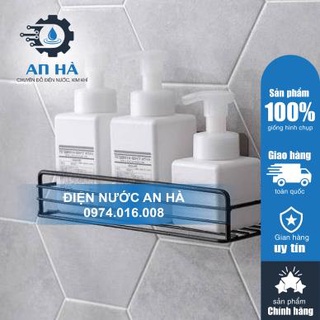 Kệ sắt chữ nhật để đồ nhà tắm, phòng bếp dán tường siêu chắc. Kệ đa năng