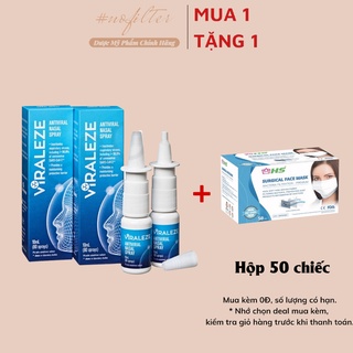 Combo 2 Chai Xịt Mũi Kháng Khuẩn và bất hoạt virus SARS-CoV-2 Dung tích 10ml VIRALEZE Nhập Khẩu Từ Australia