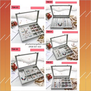 Hộp Đựng Trang Sức Phụ Kiện - Bông Tai - Vòng Tay