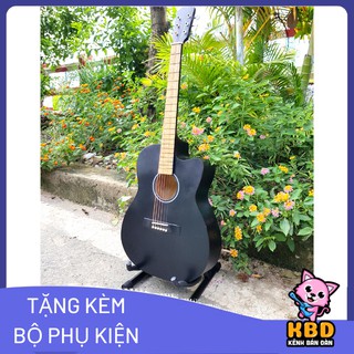 Đàn guitar giá rẻ acoustic tập chơi màu đen - TẶNG bao đàn và phụ kiện đàn