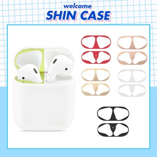 Miếng Dán Bảo Vệ Kim Loại Mạ Vàng Chống Bụi Cho Tai Nghe Bluetooth Không Dây Ốp Lưng i12 2 Pro Vỏ Case