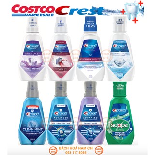 NƯỚC SÚC MIỆNG TRẮNG RĂNG CREST GLAMOROUS WHITE BRILLIANCE PRO-HEALTH ADVANCED MULTI PROTECTION ALCOHOL FREE (CHUẨN USA)