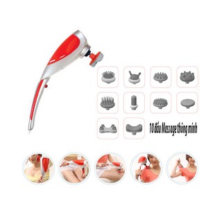 Máy massage king cầm tay 10 đầu giúp cơ thể mạnh khỏe 2020