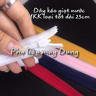 Dây kéo giọt nước YKK dài 25cm