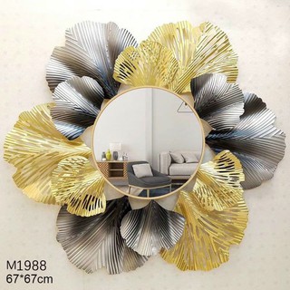 Gương treo tường trang tí nhà cửa -decor phong cách mới -kt 70cm thân hợp kim phủ crom, titanln bóng,bền .đẹp