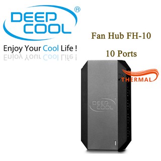 Bộ chia quạt Fan hub DeepCool FH-10 - hỗ trợ 10 cổng PWM, 3pin và 4pin