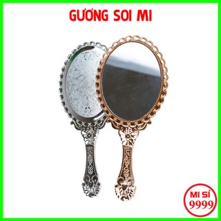 Gương hoàng cung soi mi cầm tay