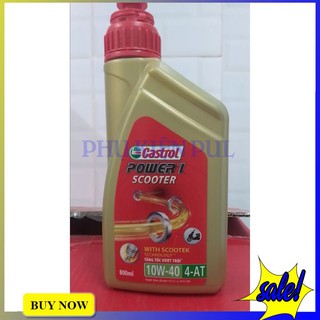 Nhớt cho xe tay ga castrol scooter 10w-40  800ml