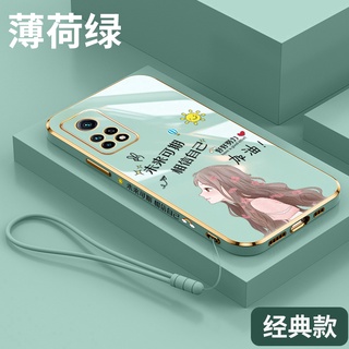 Ốp điện thoại QIANZI silicon mềm in hình cô gái cho Xiaomi 9T 9T Pro Xiaom 10T 10T Pro Poco F2 Pro Poco F3 K50 K50Pro