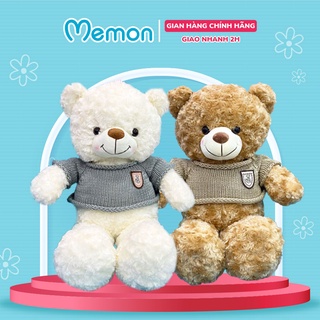 Gấu Bông Teddy Lông Xoắn Má Hồng Cao Cấp Memon