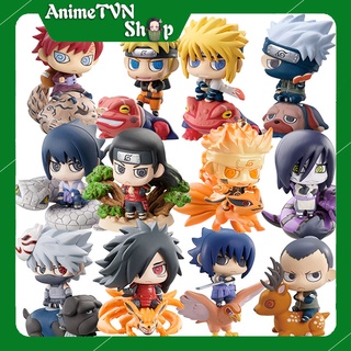 (Có lẻ) Set Combo 32 Mô hình Anime/Manga Naruto (Hokaghe, Băng Akatsuki, Tam Nin, Madara..) Phong cách chi bi (4~8cm))
