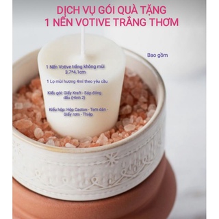 DỊCH VỤ GÓI QUÀ TẶNG 1 NẾN VOTIVE THƠM THEO YÊU CẦU LÀM QUÀ TẶNG SINH NHẬT, LỄ, TẾT, NOEL, GIÁNG SINH, ... - 9293store