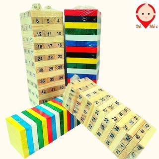 Đồ Chơi Rút Gỗ 54 Thanh Kèm Xúc Xắc Cho Bé Rèn Tính Cẩn Thận Khéo Léo Tăng Khả Năng Sáng Tạo - Shop Bố Mốc