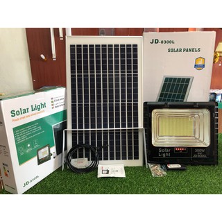 ĐÈN PHA NĂNG LƯỢNG MẶT TRỜI, JINDIAN JD-8300L (300w), Chính hãng mới 100%, Bảo hành 2 năm