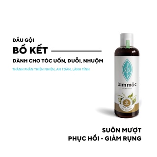Dầu Gội Bồ Kết Nấu Sẵn - Phục hồi hư tổn do uốn/duỗi/nhuộm, Bảo vệ màu tóc, giảm gãy rụng và kích mọc tóc LAM MỘC 250ml