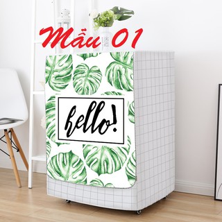 Vỏ bọc máy giặt lồng ngang, cửa trước vải bạt siêu bền đẹp chống nước