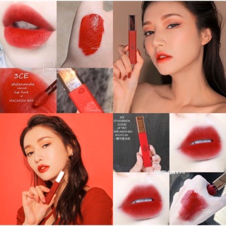 Son kem lì 3CE Cloud Lip Tint màu Macaron Red