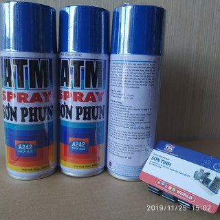 SƠN XỊT MÀU XANH RIVER BLUE A242 (ATM hoặc WIN) 1 chai