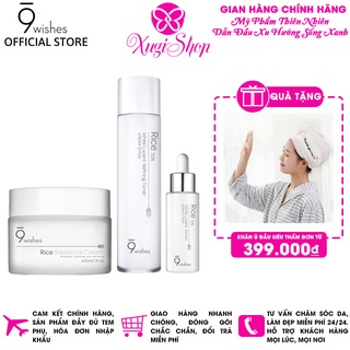 Bộ sản phẩm cao cấp dưỡng trắng da, tri nám, giảm nhăn, giảm mụn 9Wishes
