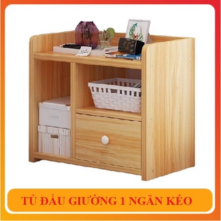 Tủ Để Đầu Giường - Tab Đầu Giường Gỗ MDF Cao Cấp Màu Gỗ