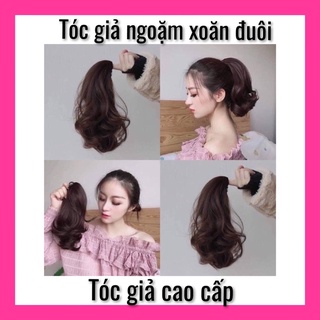 tóc giả ngoặm xoăn đuôi ngắn 30❇️freeship ❇️tóc giả xinh cherry ❇️