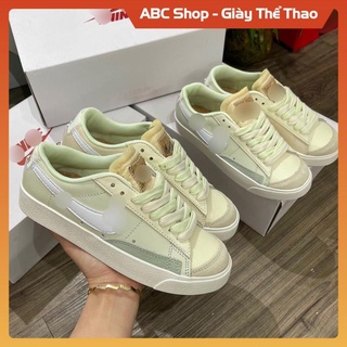 [Hàng Xịn] Giày Sneaker Jd1 vàng kem xanh lá mạ cao cấp, Giầy JD1 Low xanh kem nhạt móc trắng siêu xinh