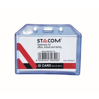 Mặt thẻ ngang nhựa dẻo dày Stacom 6613 (5 chiếc/ tập)