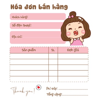 [ Hàng Sẵn ] Hóa Đơn Bán Hàng Mini 1 Liên MIANG