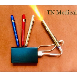 ☘ Bút (Đèn) Soi Mắt, Tai Mũi Họng - Thương Hiệu TN Medical (Tặng Kèm Pin hoặc Dây Sạc)